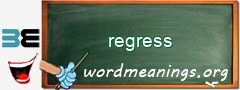 WordMeaning blackboard for regress